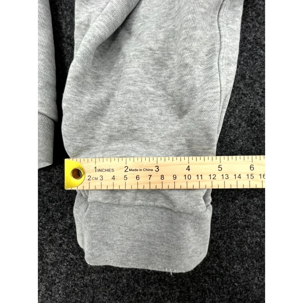 Nike Athletic Sweatpants Mens Large Gray Fleece Swoosh Elastic Waist Tapered Leg